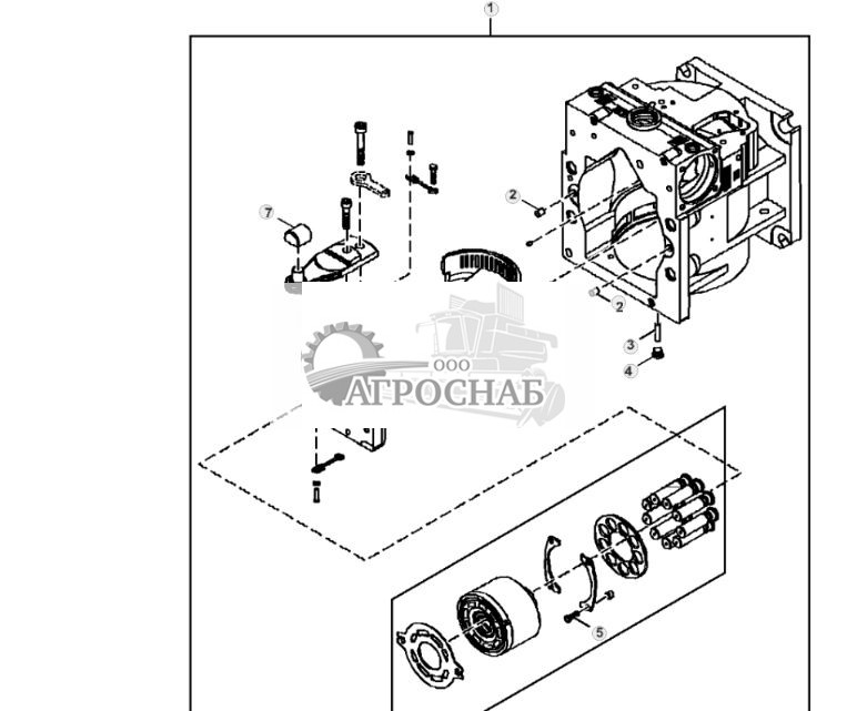 Корпус гидростатического насоса и блок цилиндров - ST810931 25.jpg